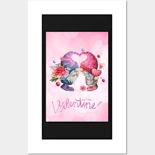 Mr&Mrs Gnome Valentine Greetings Posters and Art